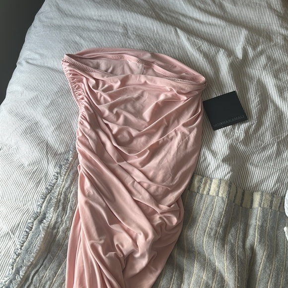 Norma Kamali Midi Dress Blush - Picture 2 of 3